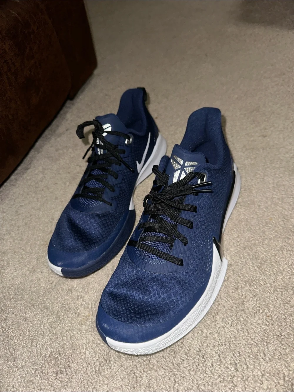 Nike Mamba Focus TB Kobe size 9.5 Midnight Navy AT1214 401 EUC Basketball Shoes